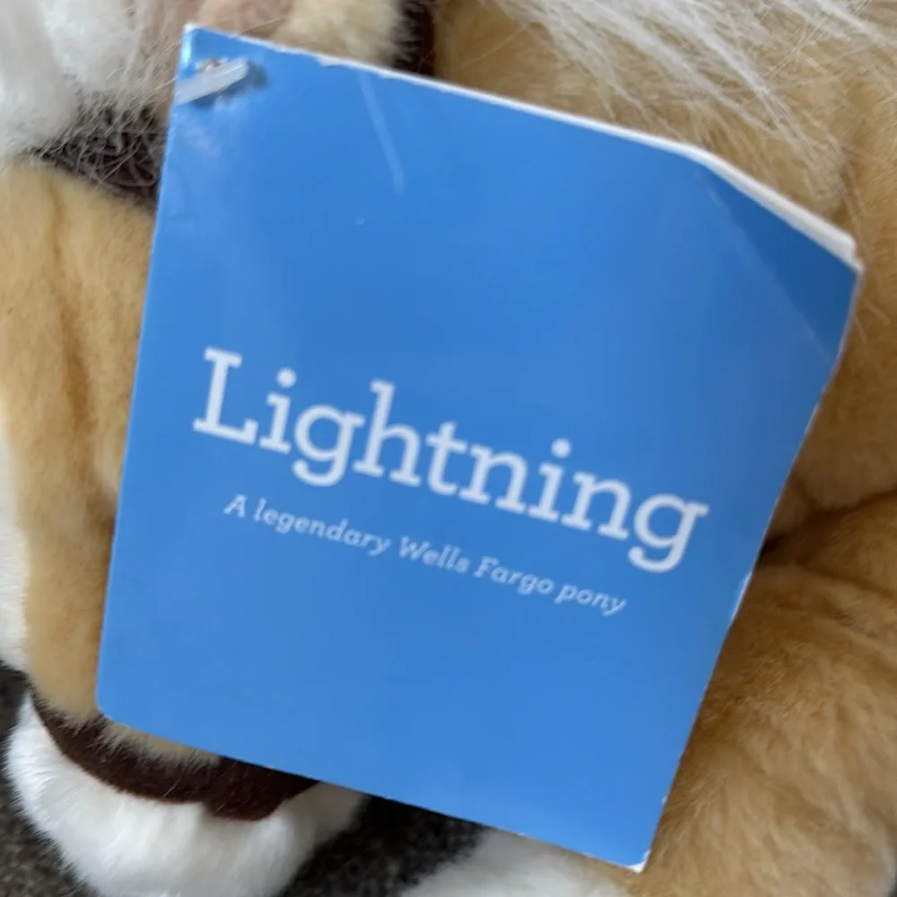 Lightening a Legondary Wells Fargo Pony Express Stuffed Horse